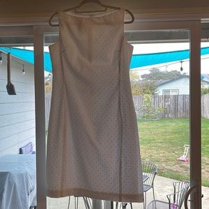 Lauren by Ralph Lauren white boatneck dress